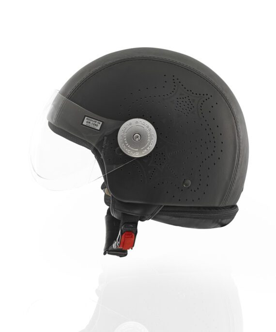 Casque en cuir "Etoile noire" Andrea Cardone