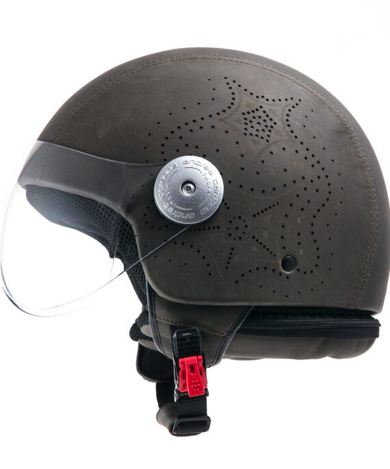 Casque en cuir "Etoile verte" Andrea Cardone