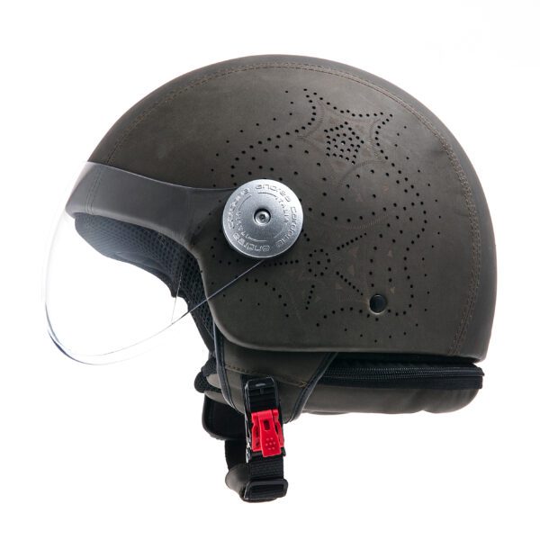 Casque en cuir "Etoile grise" Andrea Cardone