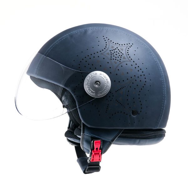 Casque en cuir "Etoile bleue" Andrea Cardone