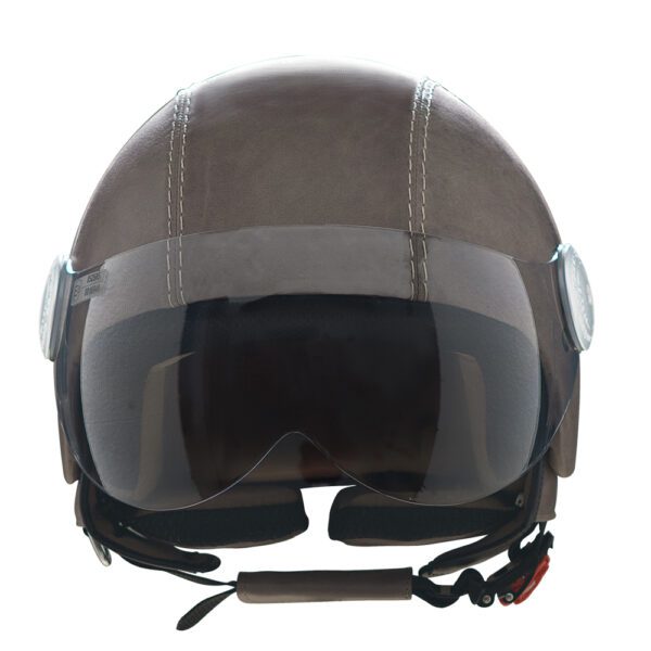 Casque en cuir "Grey Vintage" Andrea Cardone – Image 2