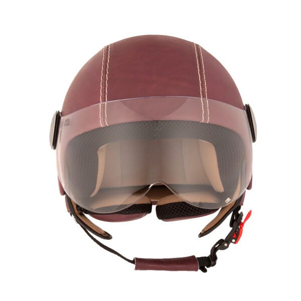 Casque en cuir "Bordeaux Vintage" Andrea Cardone – Image 2