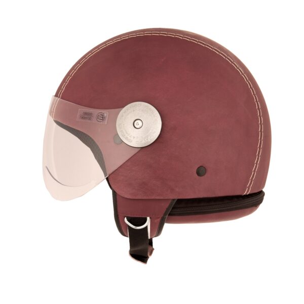 Casque en cuir "Bordeaux Vintage" Andrea Cardone